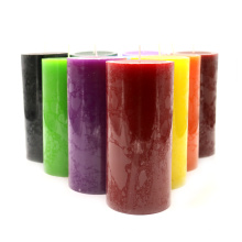 Classic pillar wax home decoration scented smokeless candle